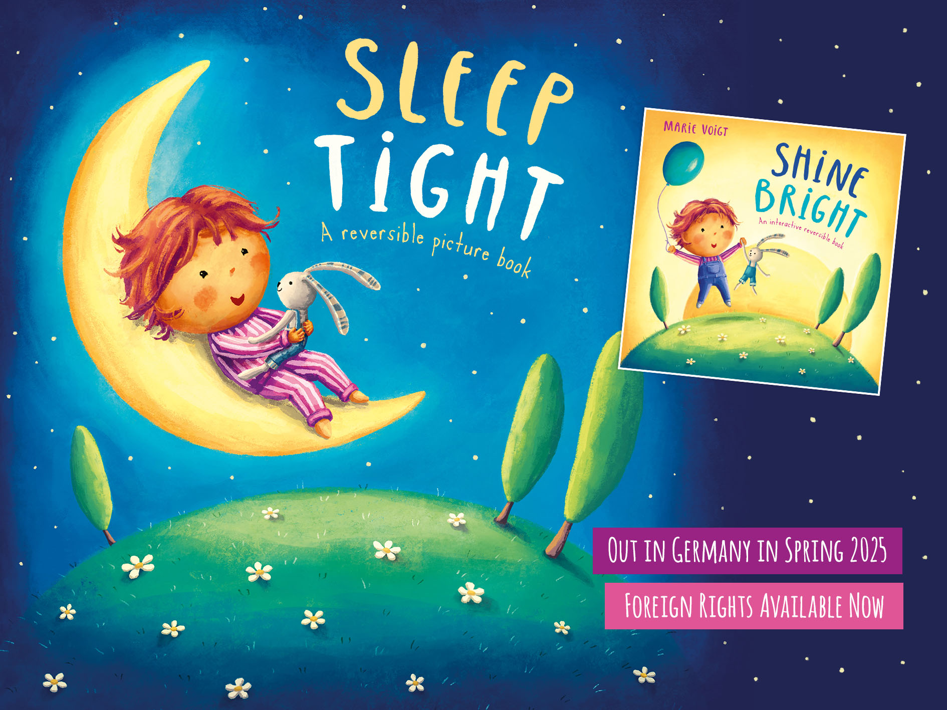 Sleep Tight Shine Bright - The new reversible picture book by Marie Voigt